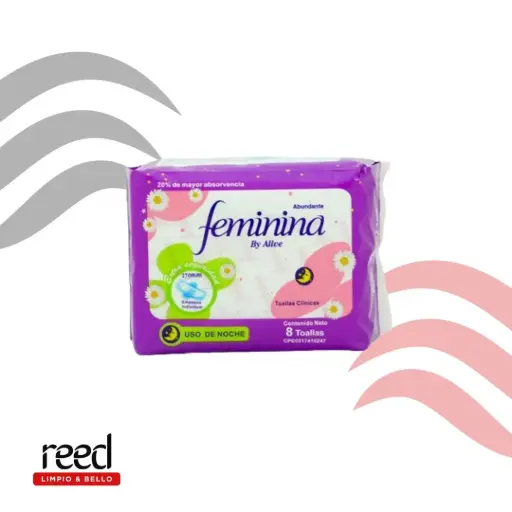 Nocturna Toalla Alive Feminina x8 275mm