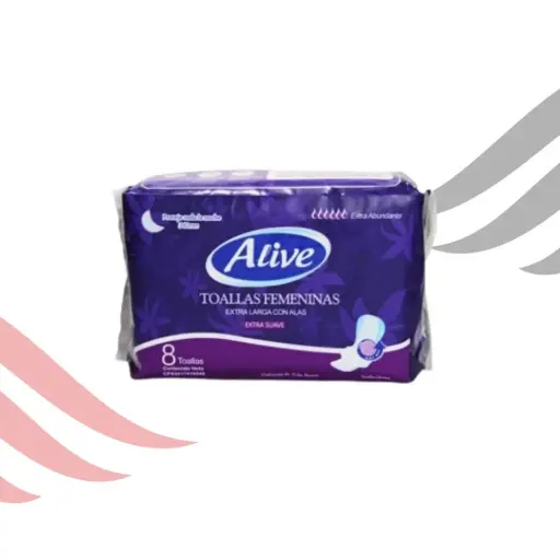 Nocturna Toalla Alive Feminina x8 340mm