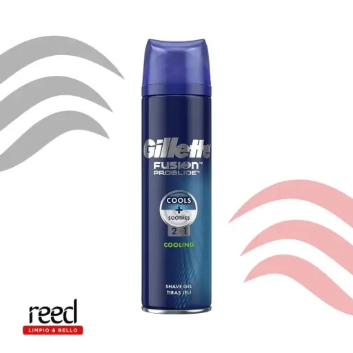 Gel de Afeitar Gillette Fusión 2 en 1 200ml espuma