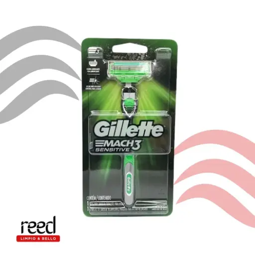 Afeitadora Gillette Mach3 Sensitive Barra y Repuesto