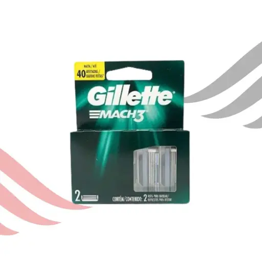 Afeitadora Cartucho Gillette Mach3 Pack 2